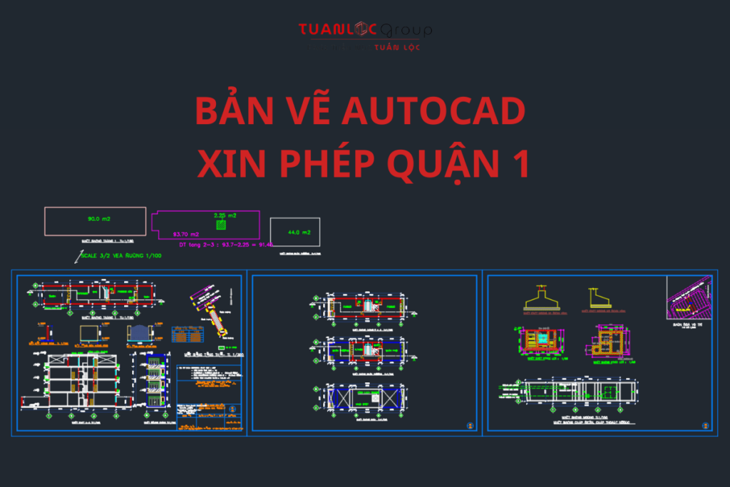 Dịch vụ xin phép xây dựng Quận 1, Uy tín - Chuyên Nghiệp - Tiết Kiệm Chi Phí 3 Bản vẽ AutoCad xin phép xây dựng Quận 1