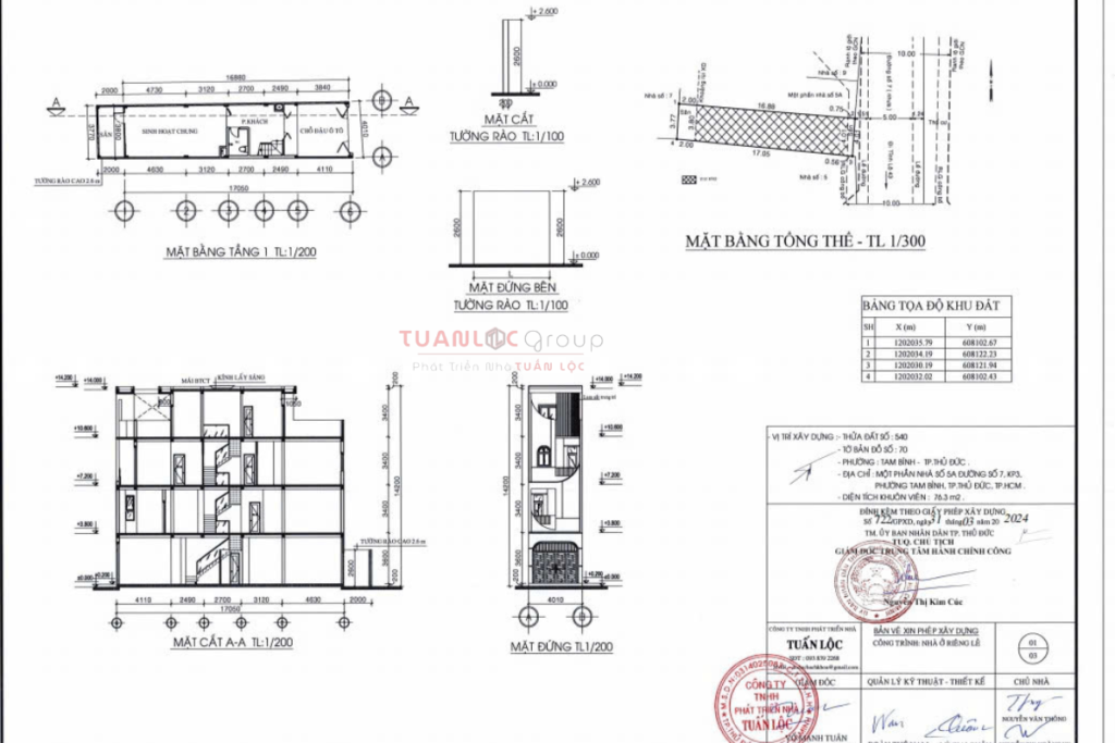 Dịch vụ xin phép xây dựng Quận 1, Uy tín - Chuyên Nghiệp - Tiết Kiệm Chi Phí 2 Bản vẽ xin phép xây dựng quận 1
