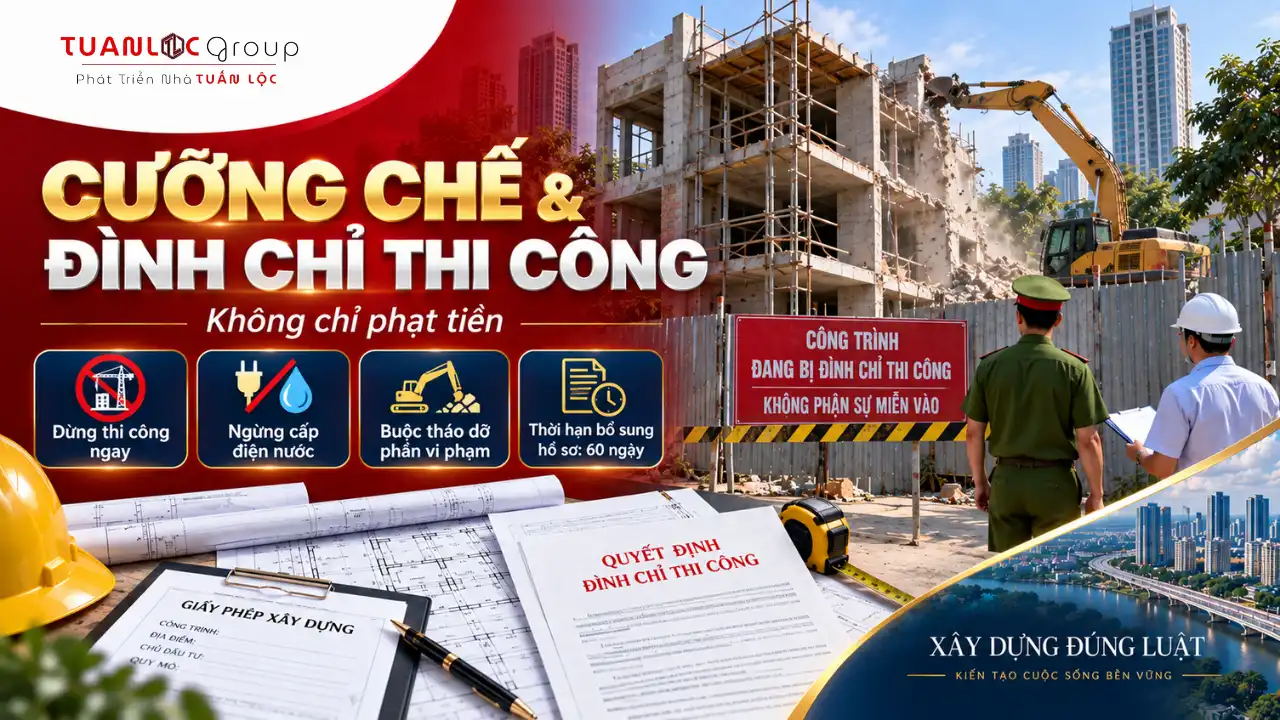 Các biện pháp đình chỉ và khắc phục hậu quả đối với công trình xây dựng không phép