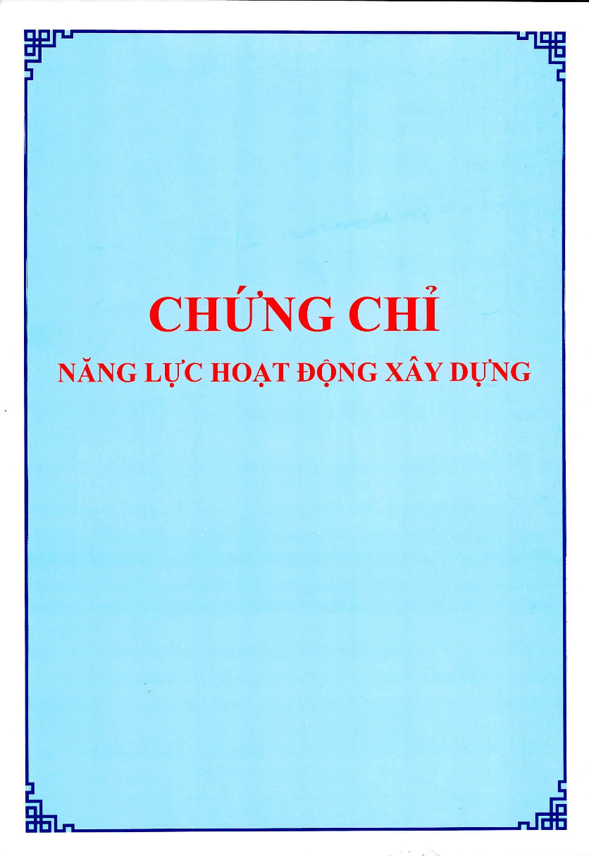 LIÊN HỆ 4 Chứng chỉ năng lực xây dựng công ty Tuấn Lộc