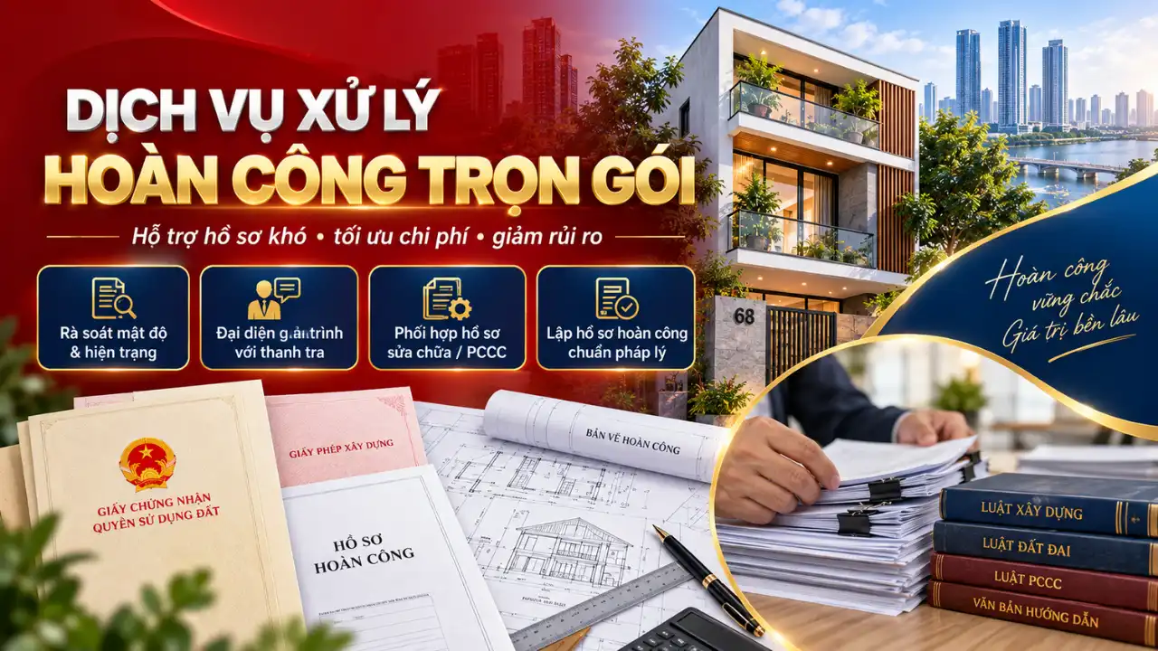Hướng Dẫn Cách Khắc Phục Để hoàn công nhà xây sai phép 2026 5 Dịch vụ hỗ trợ xử lý hồ sơ hoàn công nhà xây sai phép tại Thủ Đức