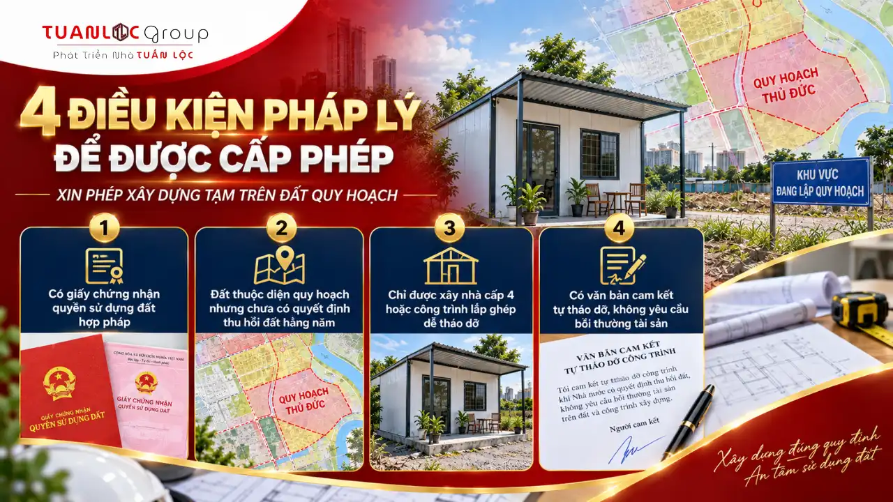 Hướng Dẫn Xin Phép Xây Dựng Tạm Thủ Đức Trên Đất Quy Hoạch 3 Điều kiện xin phép xây dựng tạm trên đất quy hoạch tại Thủ Đức