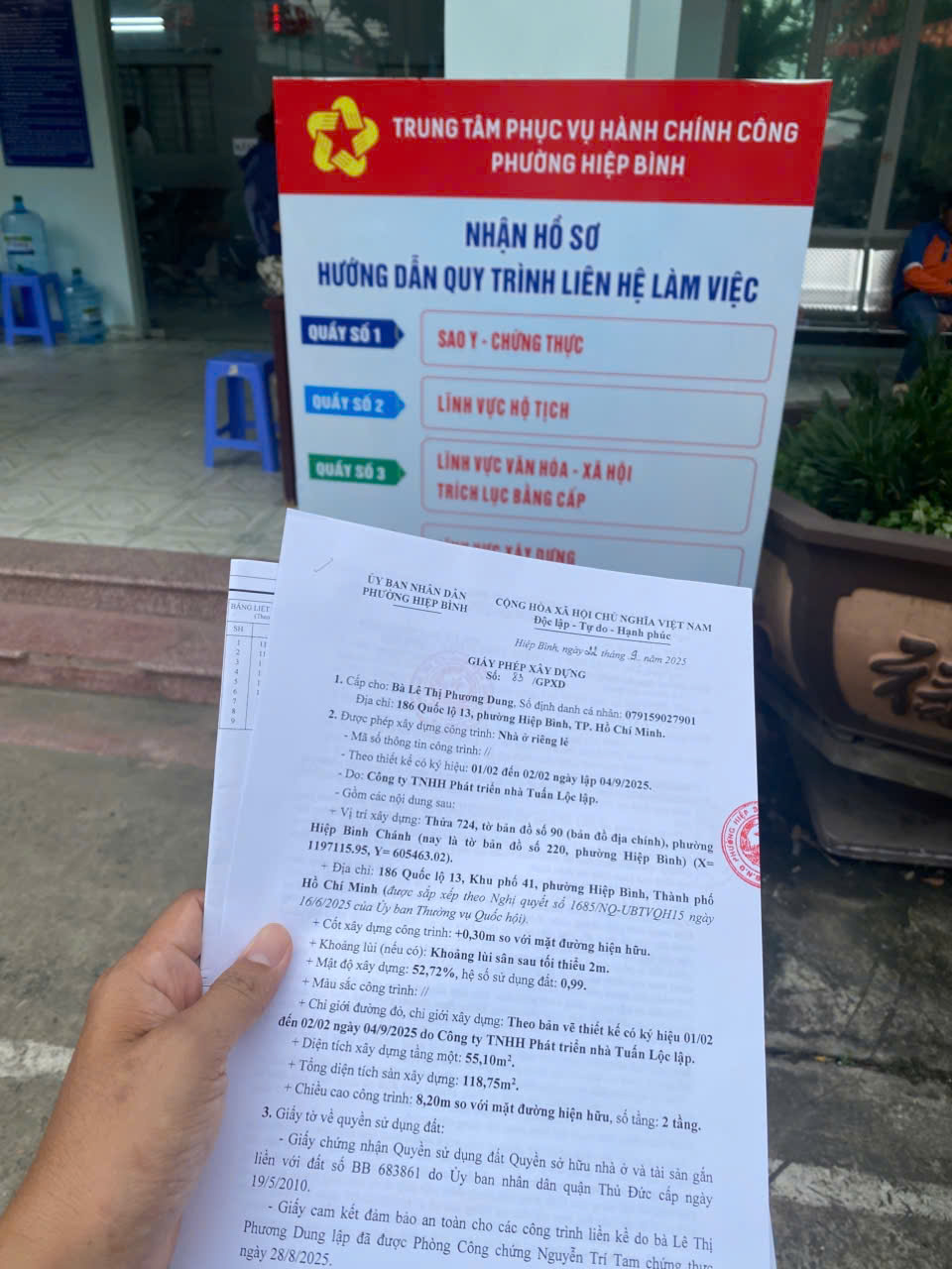 Giấy phép xây dựng phường Hiệp Bình 