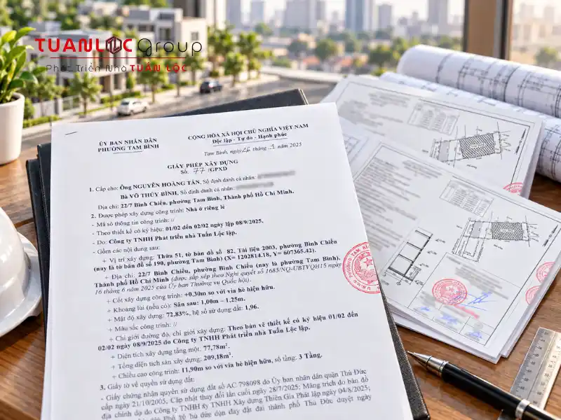 Dịch Vụ Xin Phép Xây Dựng Phường Bình Trưng Bảng Giá Mới Nhất 2026 2 Hồ sơ xin phép xây dựng phường Bình Trưng cần được đối chiếu chính xác với dữ liệu địa chính và quy hoạch mới sau khi sắp xếp đơn vị hành chính