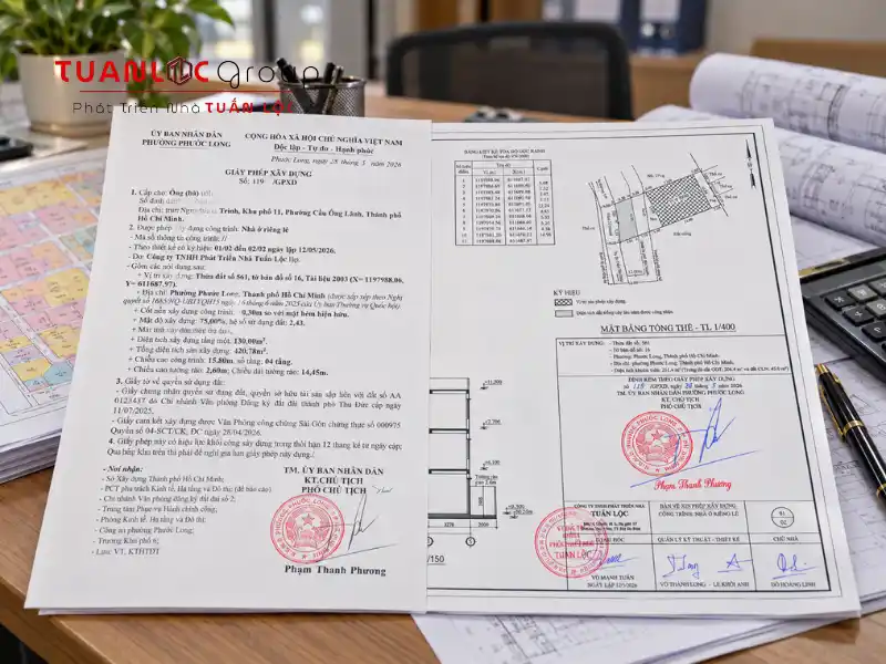 Hồ sơ xin phép xây dựng phường Phước Long cần được đối chiếu chính xác với dữ liệu địa chính và quy hoạch mới sau khi sáp nhập hành chính