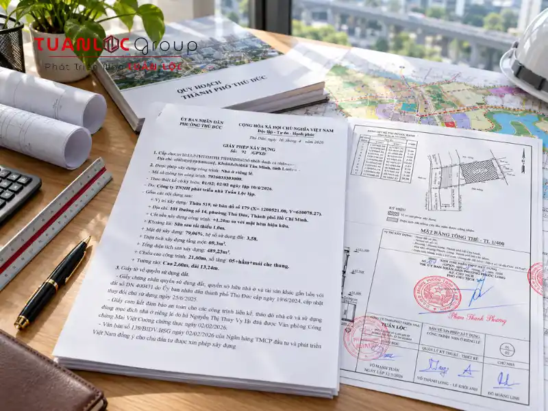 Hồ sơ xin phép xây dựng phường Thủ Đức cần được đối chiếu chính xác với dữ liệu địa chính và quy hoạch mới sau khi sắp xếp đơn vị hành chính