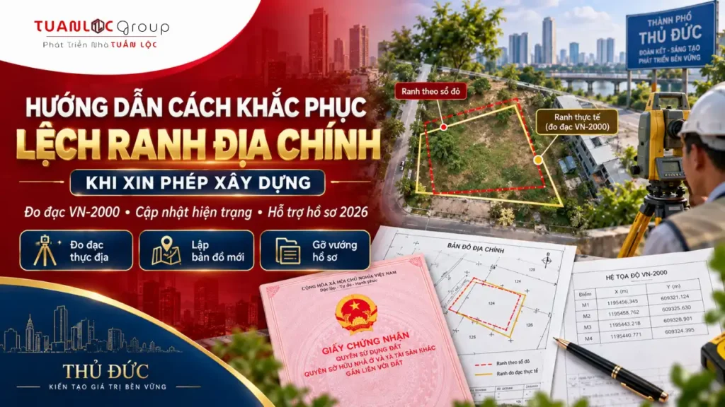 Hướng Dẫn Cách Khắc Phục Lệch Ranh Địa Chính Khi Xin Phép Xây Dựng