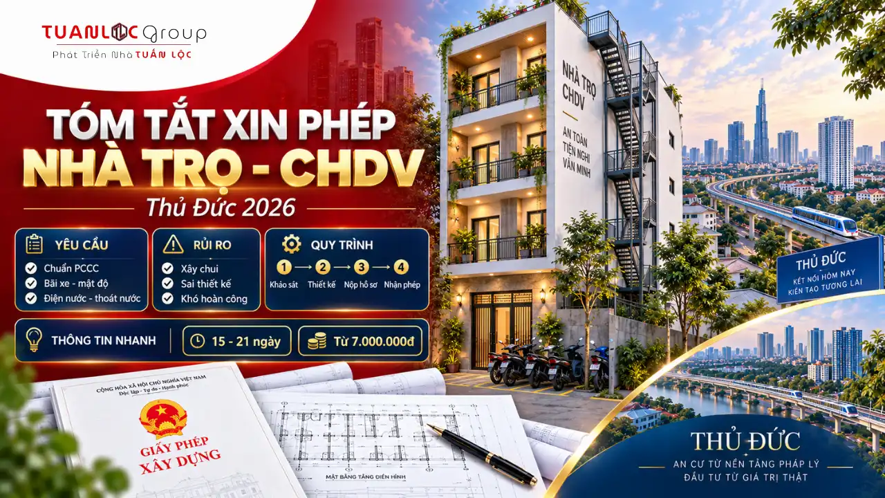 Hướng Dẫn xin phép xây dựng nhà trọ thủ đức, Căn Hộ Dịch Vụ 2026 2 Infographic yêu cầu thiết kế, rủi ro, quy trình và chi phí xin phép xây dựng nhà trọ Thủ Đức