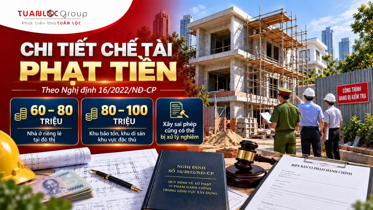 Mức phạt xây dựng không phép đối với nhà ở riêng lẻ và công trình tại khu vực đặc thù