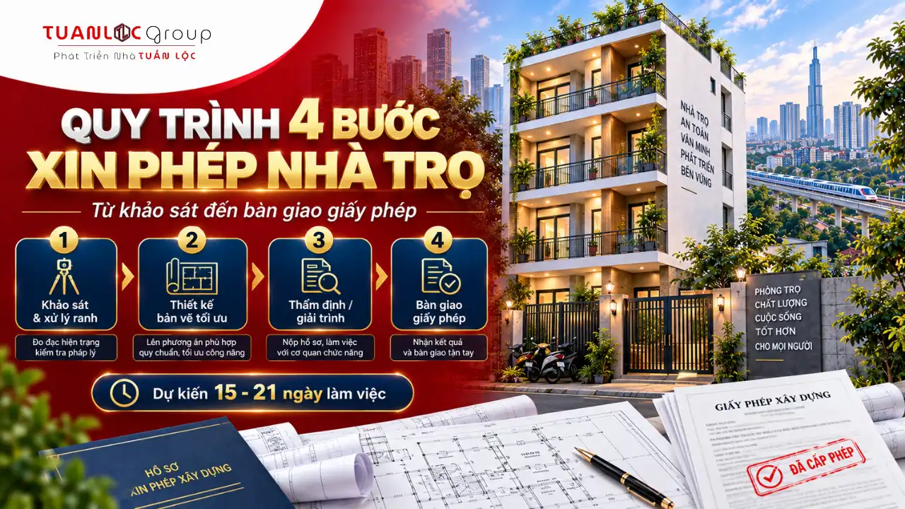 Hướng Dẫn xin phép xây dựng nhà trọ thủ đức, Căn Hộ Dịch Vụ 2026 5 Quy trình xin phép xây dựng nhà trọ Thủ Đức từ khảo sát hiện trạng đến nộp hồ sơ