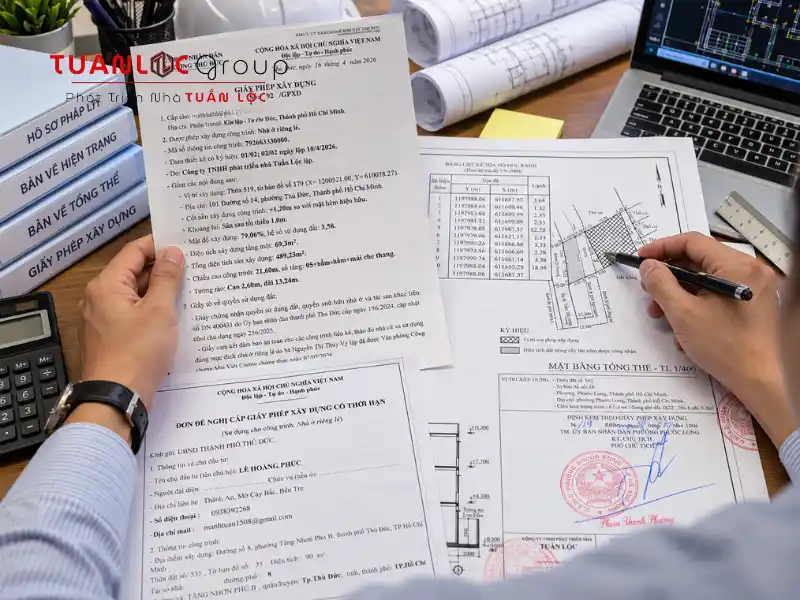 Sai lệch ranh đất, tọa độ và chỉ tiêu thiết kế là những vướng mắc thường gặp khi thực hiện xin phép xây dựng phường Thủ Đức