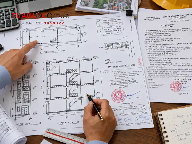 Dịch Vụ Xin Phép Xây Dựng Long Trường Bao Xin Phép Nhà Tạm 3 Sai lệch tọa độ và ranh đất là những vướng mắc thường gặp khi thực hiện xin phép xây dựng Long Trường