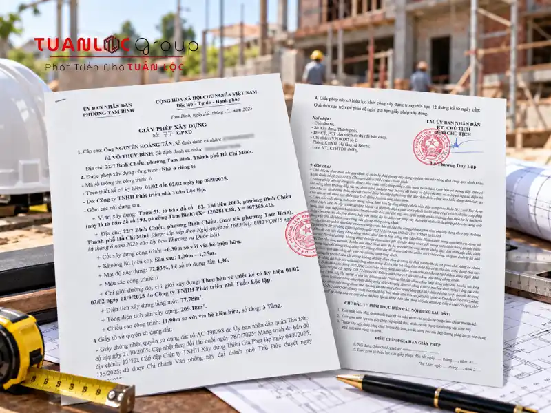 Dịch Vụ Xin Phép Xây Dựng Phường Bình Trưng Bảng Giá Mới Nhất 2026 4 Thi công đúng nội dung giấy phép giúp chủ đầu tư hạn chế nguy cơ xử phạt, tháo dỡ và khó hoàn công tại phường Bình Trưng