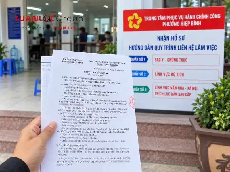 Tuấn Lộc hỗ trợ quy trình xin phép xây dựng Hiệp Bình Chánh từ chuẩn bị hồ sơ đến nhận kết quả tại cơ quan hành chính