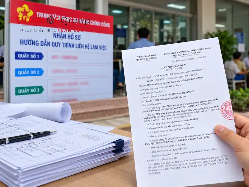 Xin Phép Xây Dựng Phường Tam Bình Trọn Gói Chuẩn Xác 2026 7 Tuấn Lộc hỗ trợ quy trình xin phép xây dựng phường Tam Bình từ chuẩn bị hồ sơ đến nhận giấy phép