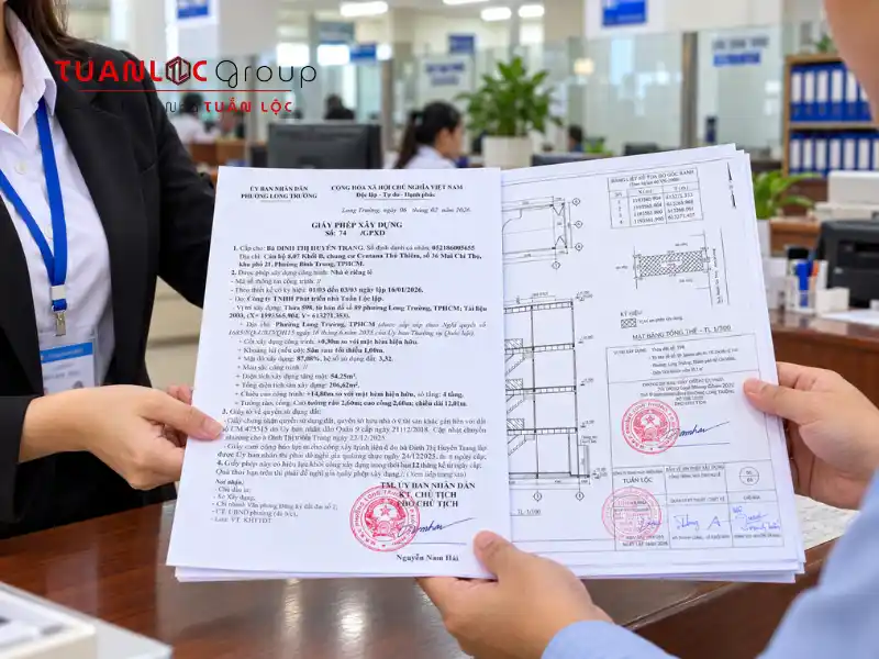 Dịch Vụ Xin Phép Xây Dựng Long Trường Bao Xin Phép Nhà Tạm 4 Tuấn Lộc hỗ trợ xin phép xây dựng Long Trường từ khảo sát thực địa, lập bản vẽ đến nộp hồ sơ và nhận giấy phép đúng tiến độ